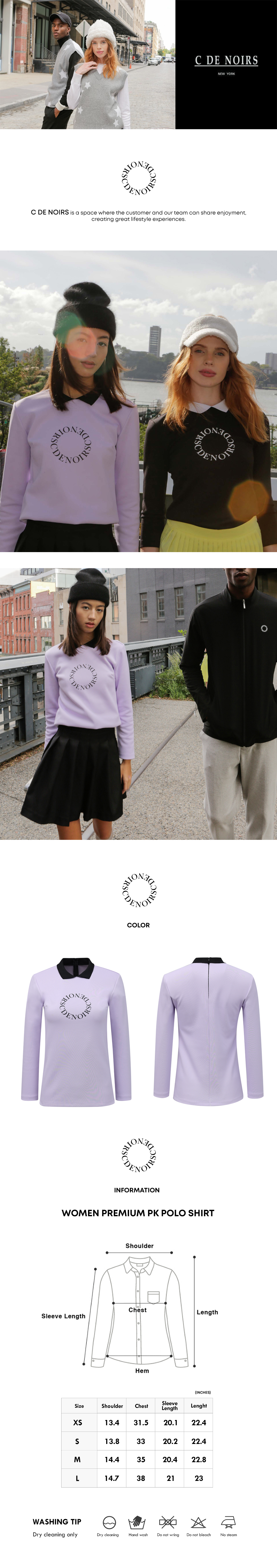 c-de-noirs-women-premium-pk-polo-shirt-lavender