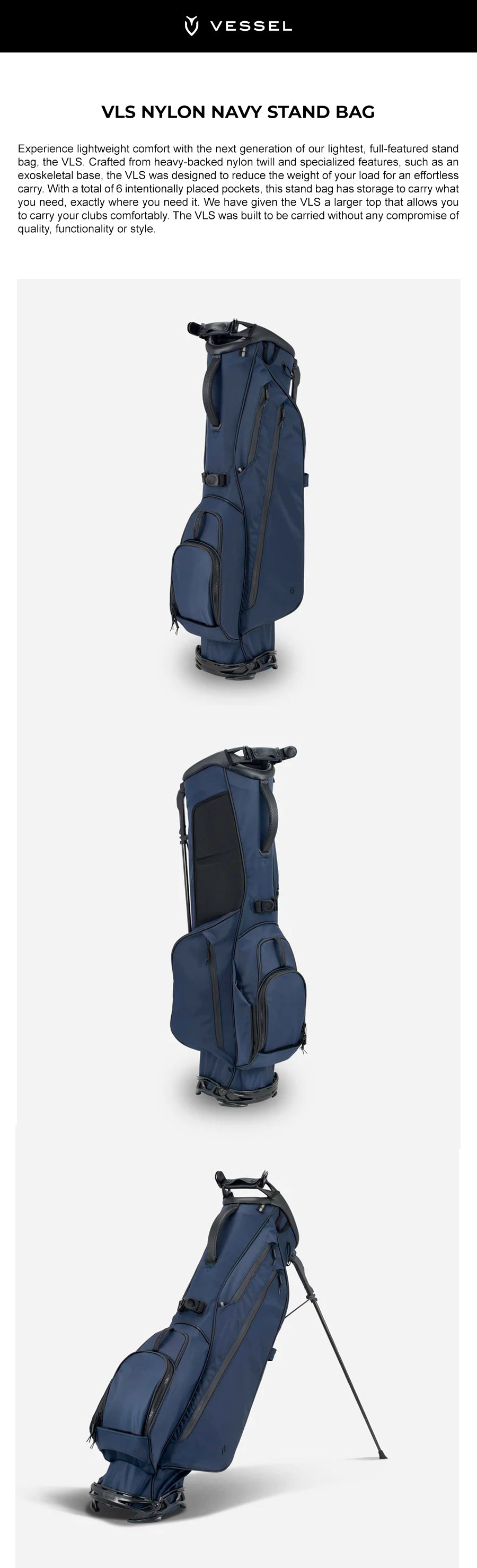 Vessel-VLS-Nylon-Navy-Stand-Bag