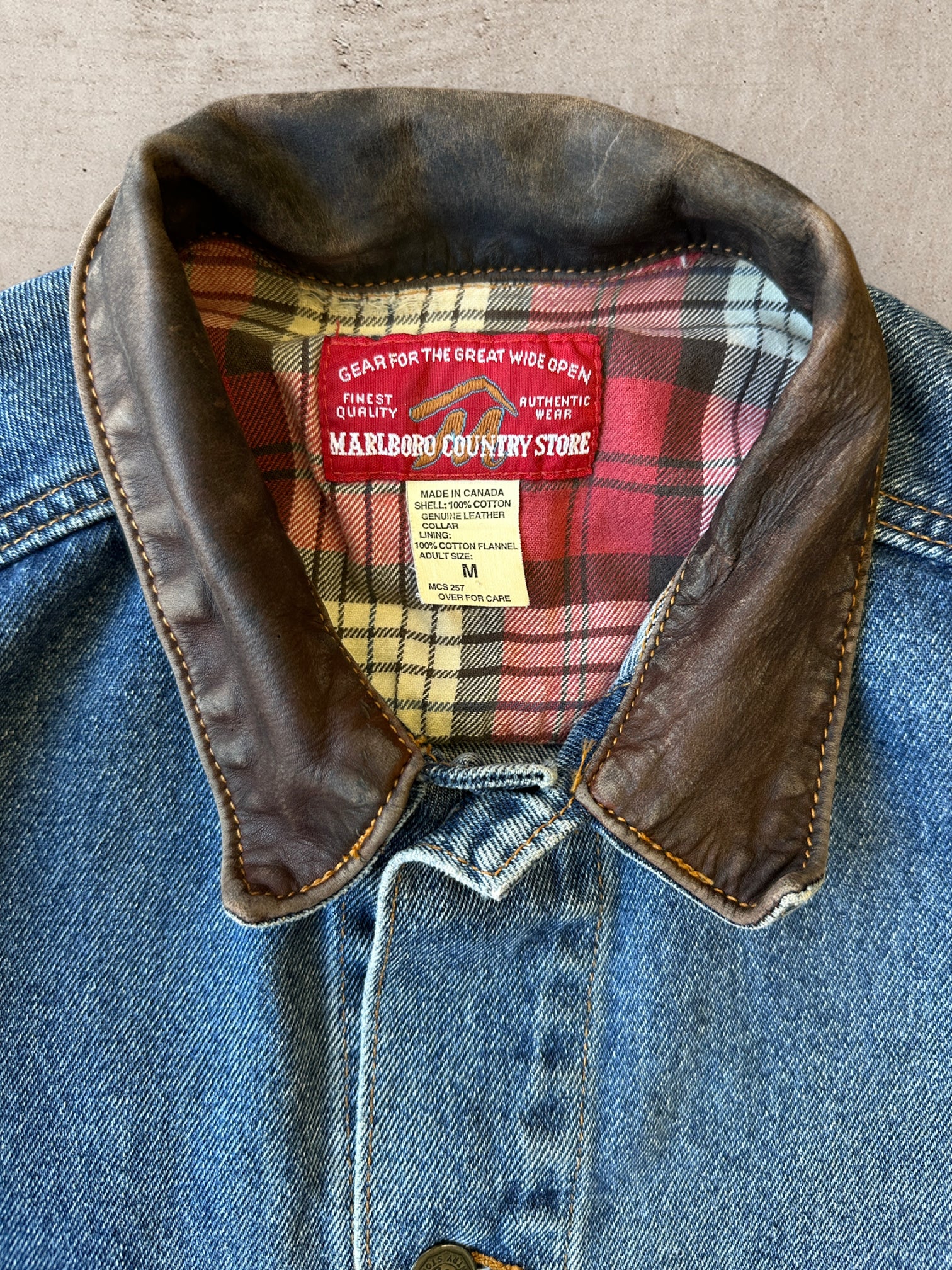 90s Marlboro Cigarettes Denim Jacket - Large – The Juncture