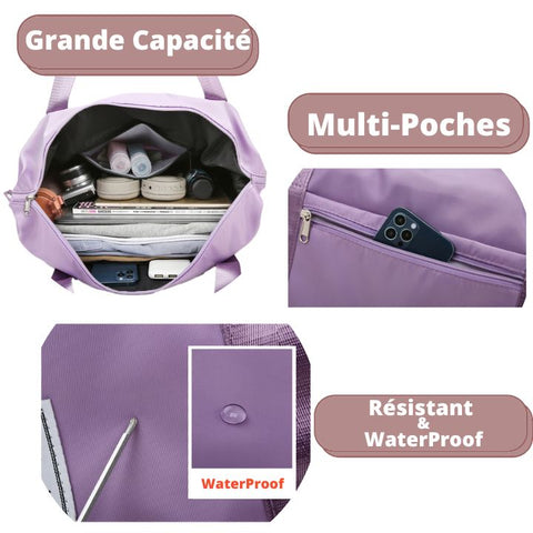 Sac de voyage pliable pour femme, grande capacité