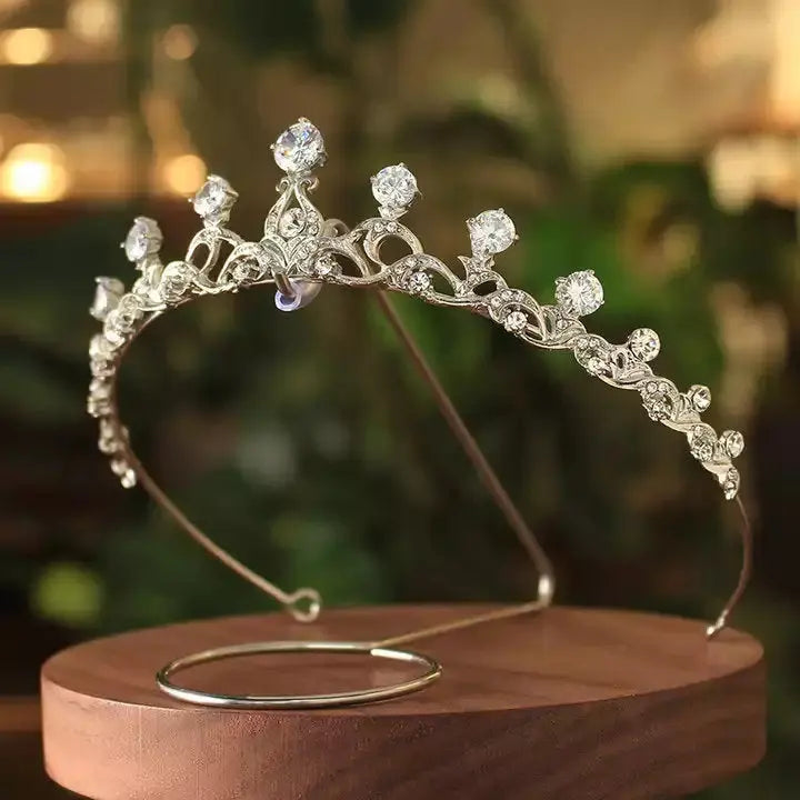 Tiara Bridal Hair Jewelry for the Bride or Bridesmaids Silver - Headdr