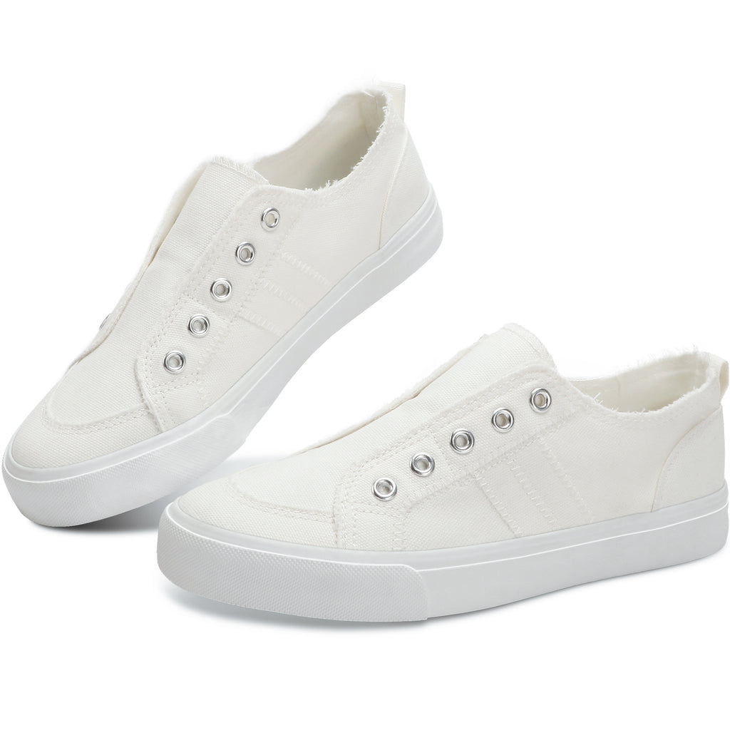 Fashion White Canvas Shoes With Laces @ Best Price Online