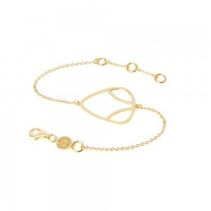 Daisy Laura Whitmore Collection Cut Out Plectrum Gold Chain Bracelet