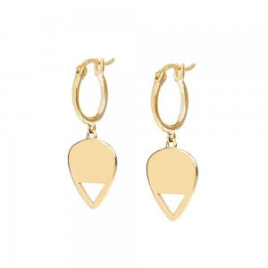 Daisy Laura Whitmore Gold Plectrum Earrings