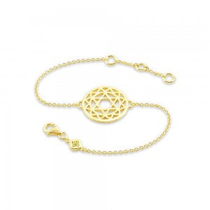 Daisy london gold heart chakra bracelet