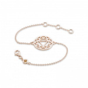 Daisy london rose gold solar plexus chakra bracelet