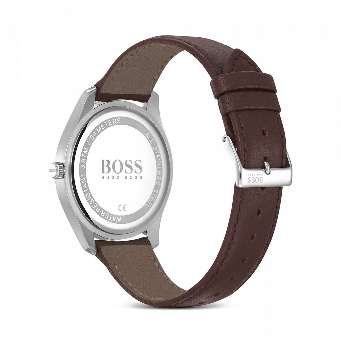 Hugo Boss Circuit Blue Dial Leather Strap Watch