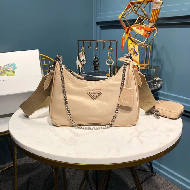 desert beige prada bag