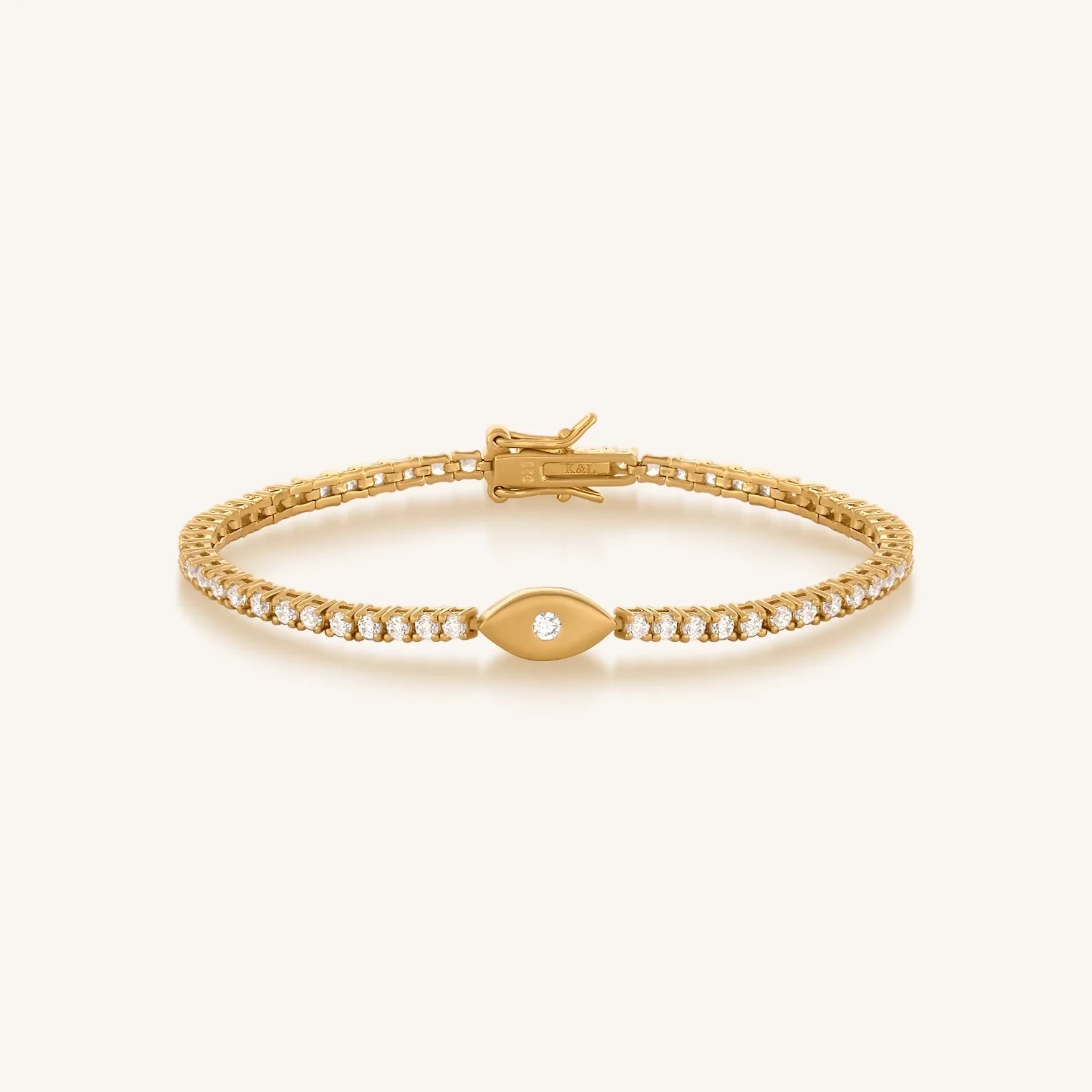 Hopeful Abundance Evil Eye Tennis Bracelet