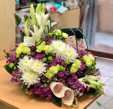 Colorful Flower Basket Delivery