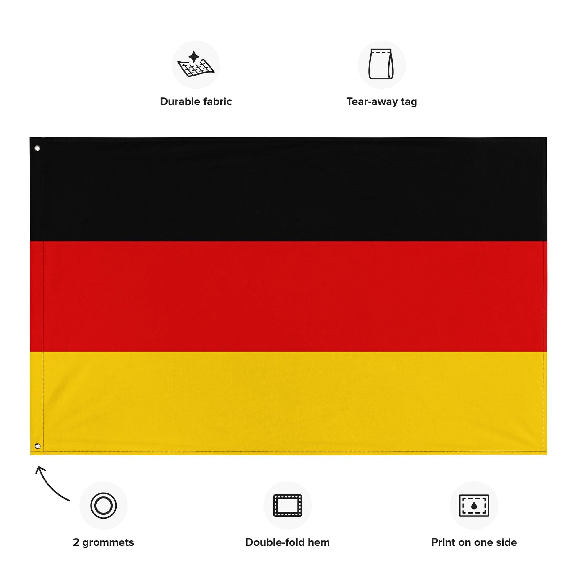 naar voren gebracht voertuig Primitief Duitse vlag / vlag van hoge kwaliteit / Duitse vlagkleuren / wanddecor –  YVDdesign