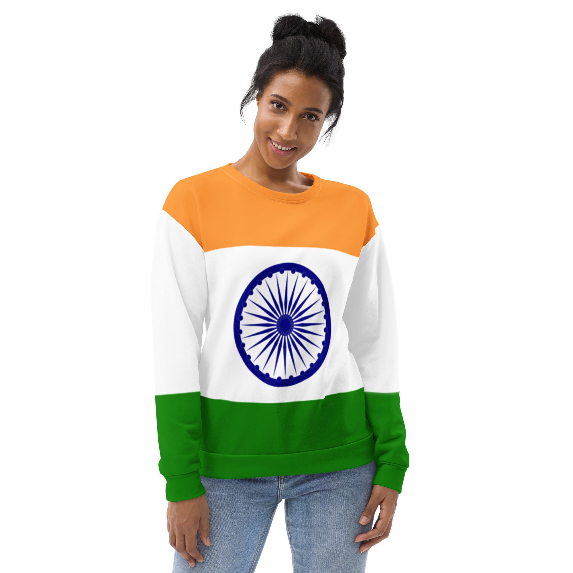 India Sweatshirt / Indian Outfit / Indian Style / Indian Flag Color –  YVDdesign