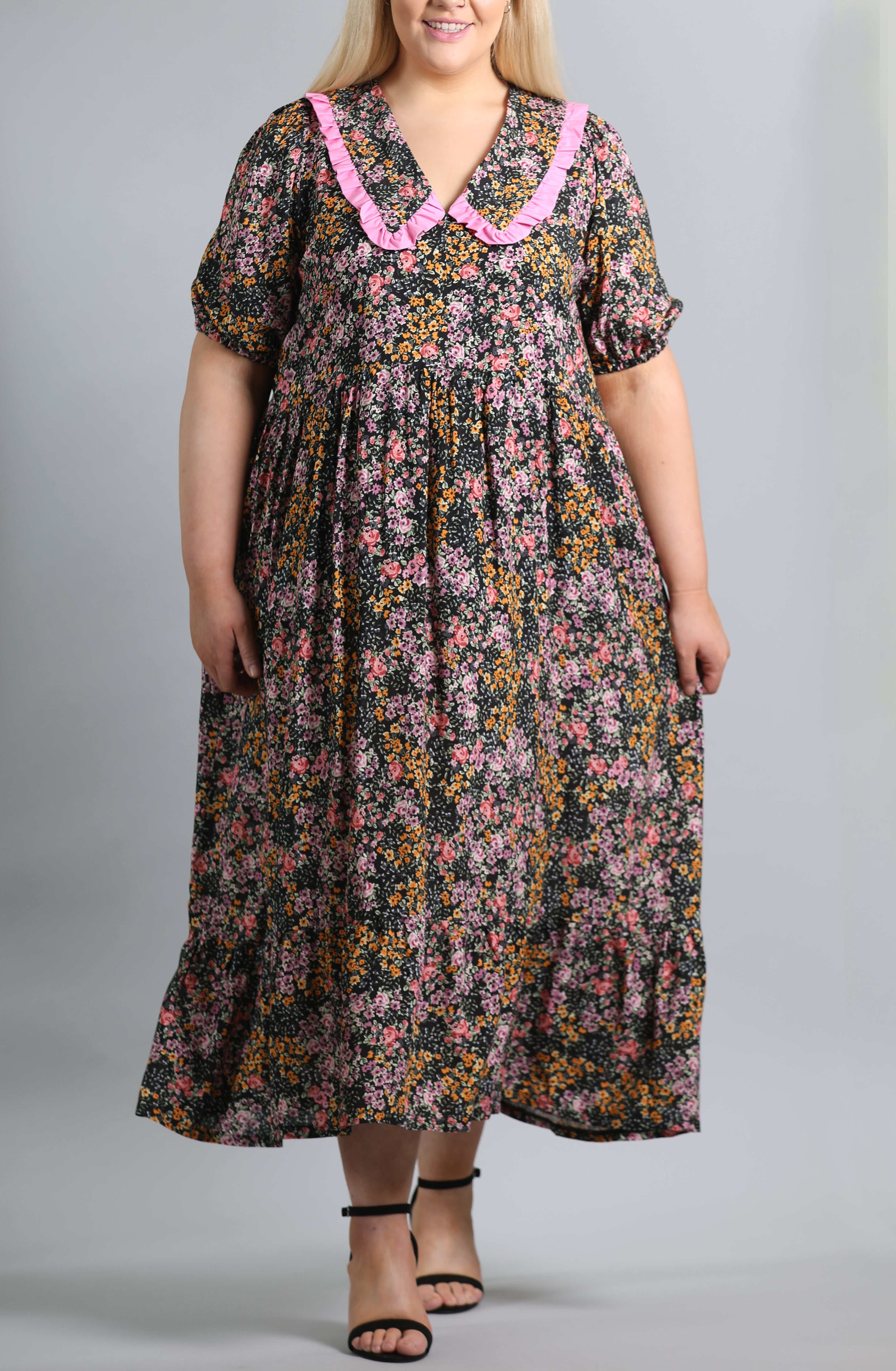 Bertie Dress Pink Floral