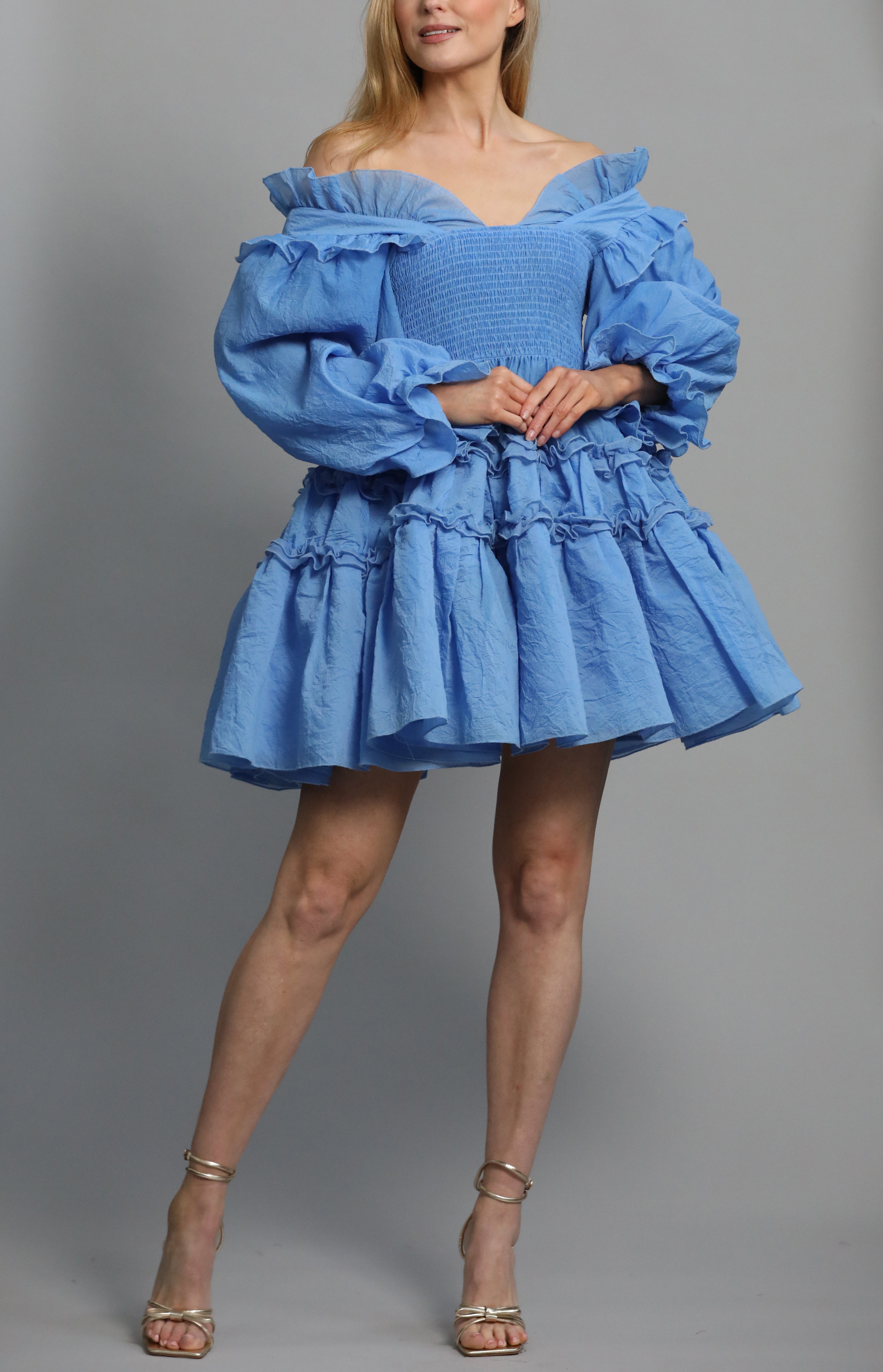 Organza Ruffle Dress