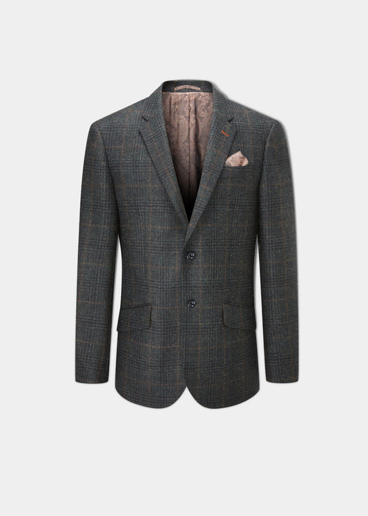 Surrey Tweed Lined Blazer In Meadow - Regular Fit