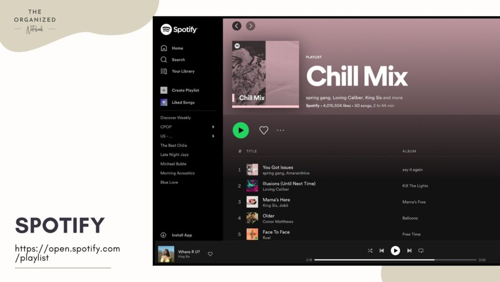 Spotify widget