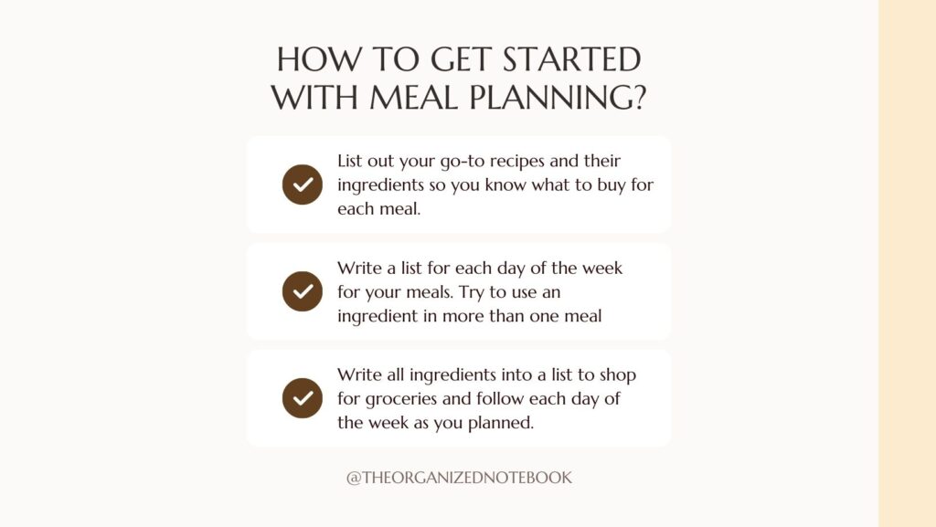 How to get started with meal planning