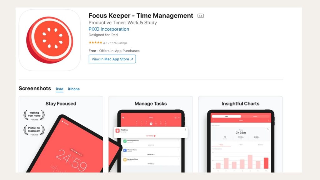 Focus Keeper Time Management