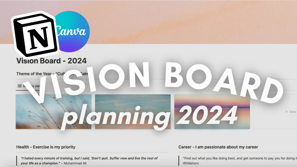 vision board notion template