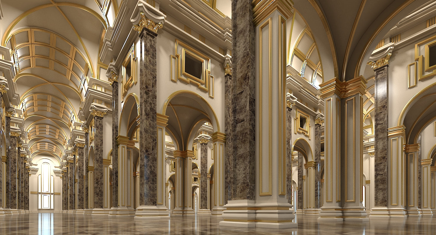 3d Classical Historic Interior