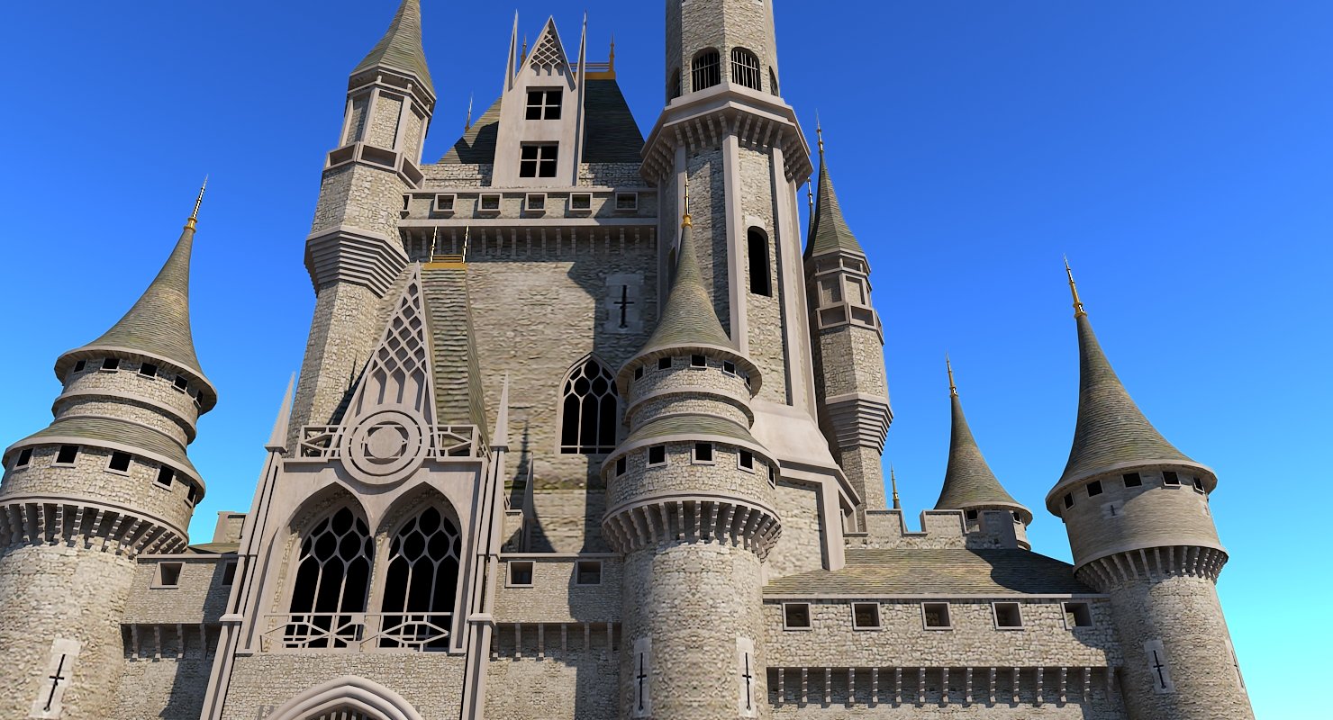 castle-3d-model-wirecase