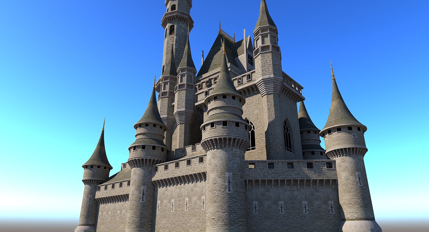 Castle 3D Model WireCASE