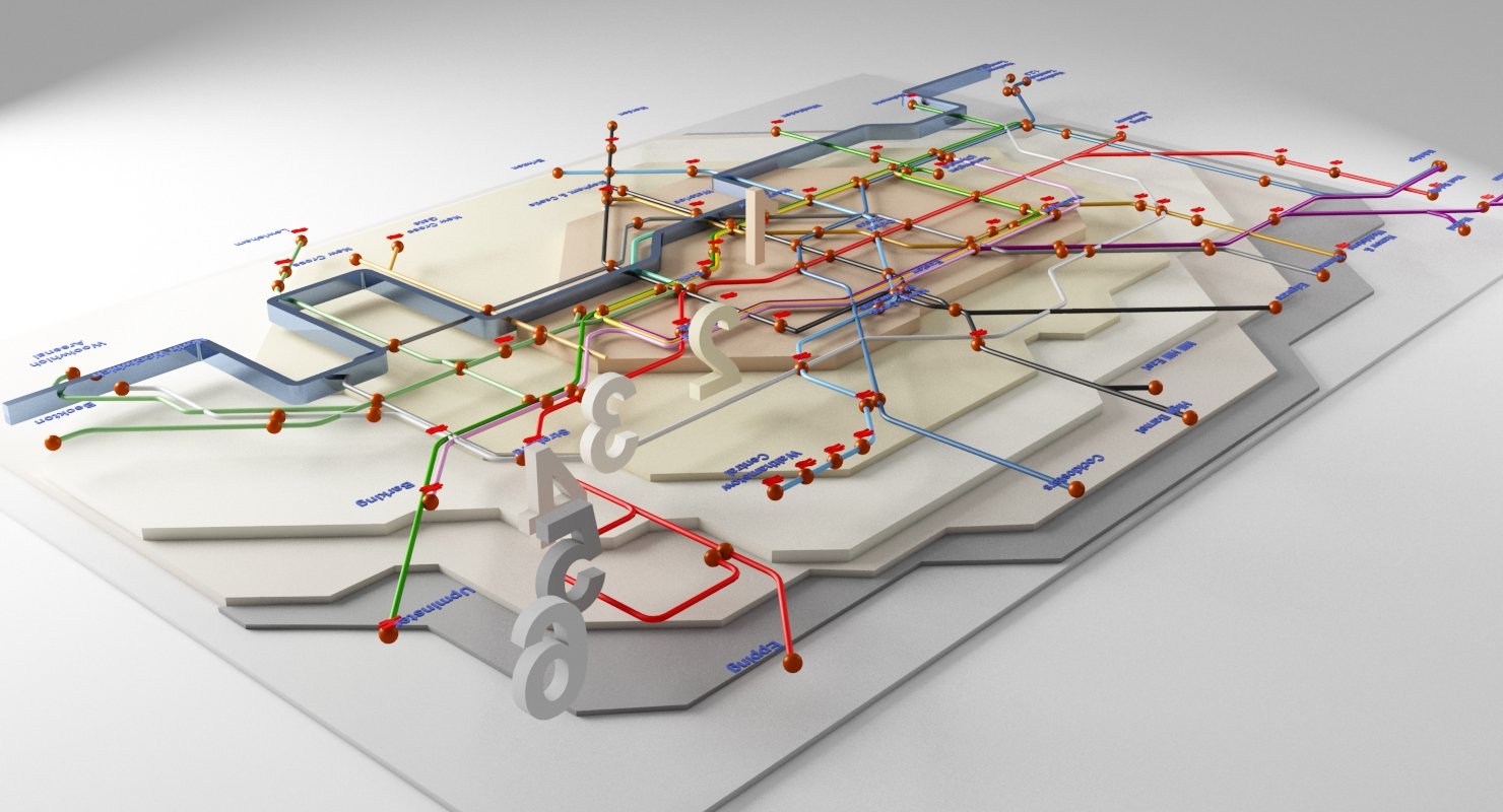 London Underground Map 3D – WireCASE