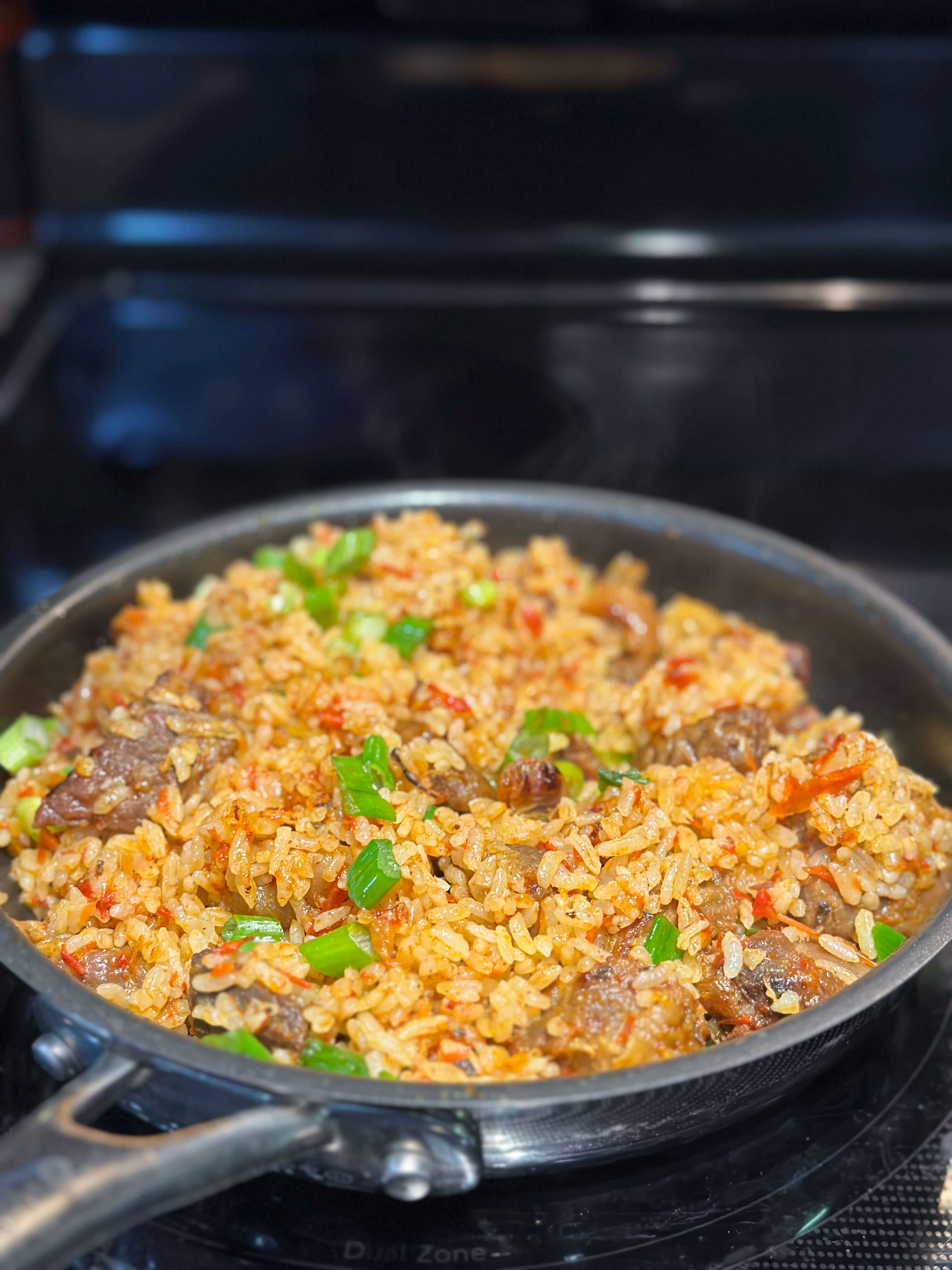 Asun Fried Rice in a Pan