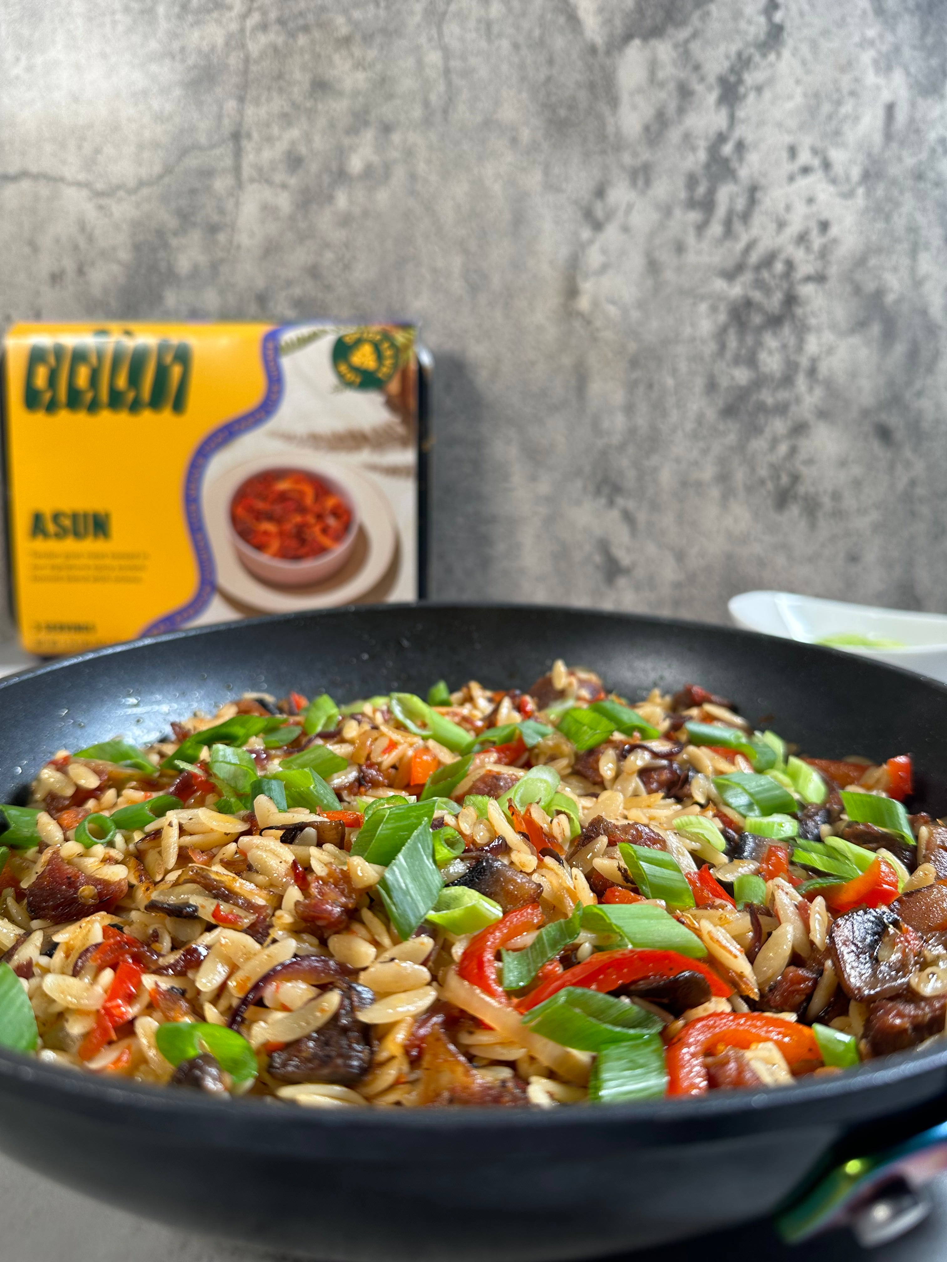 Asun Orzo Pasta in a Pan - Adùn