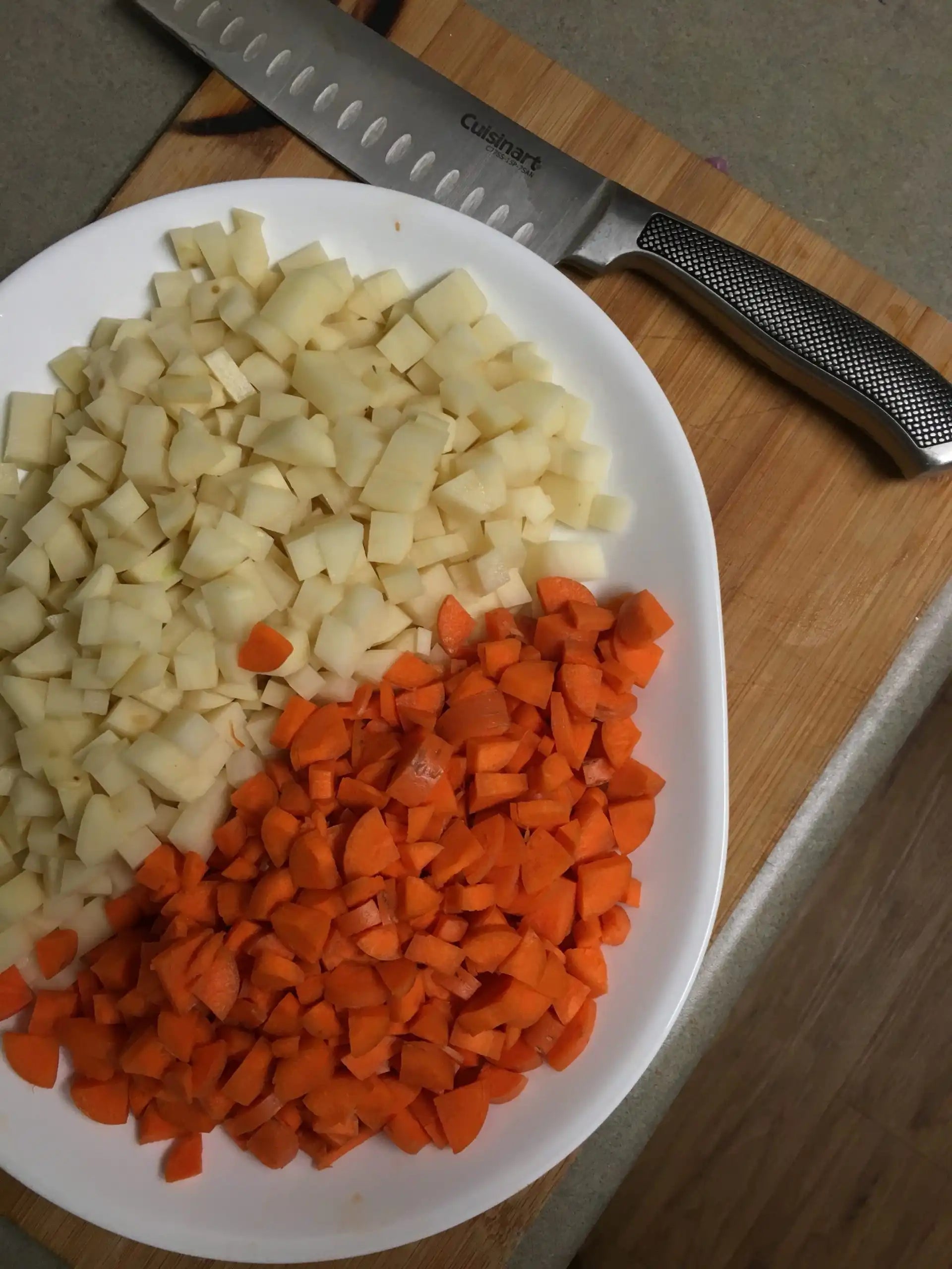 Chopped Carrots and Potatoes - Adun