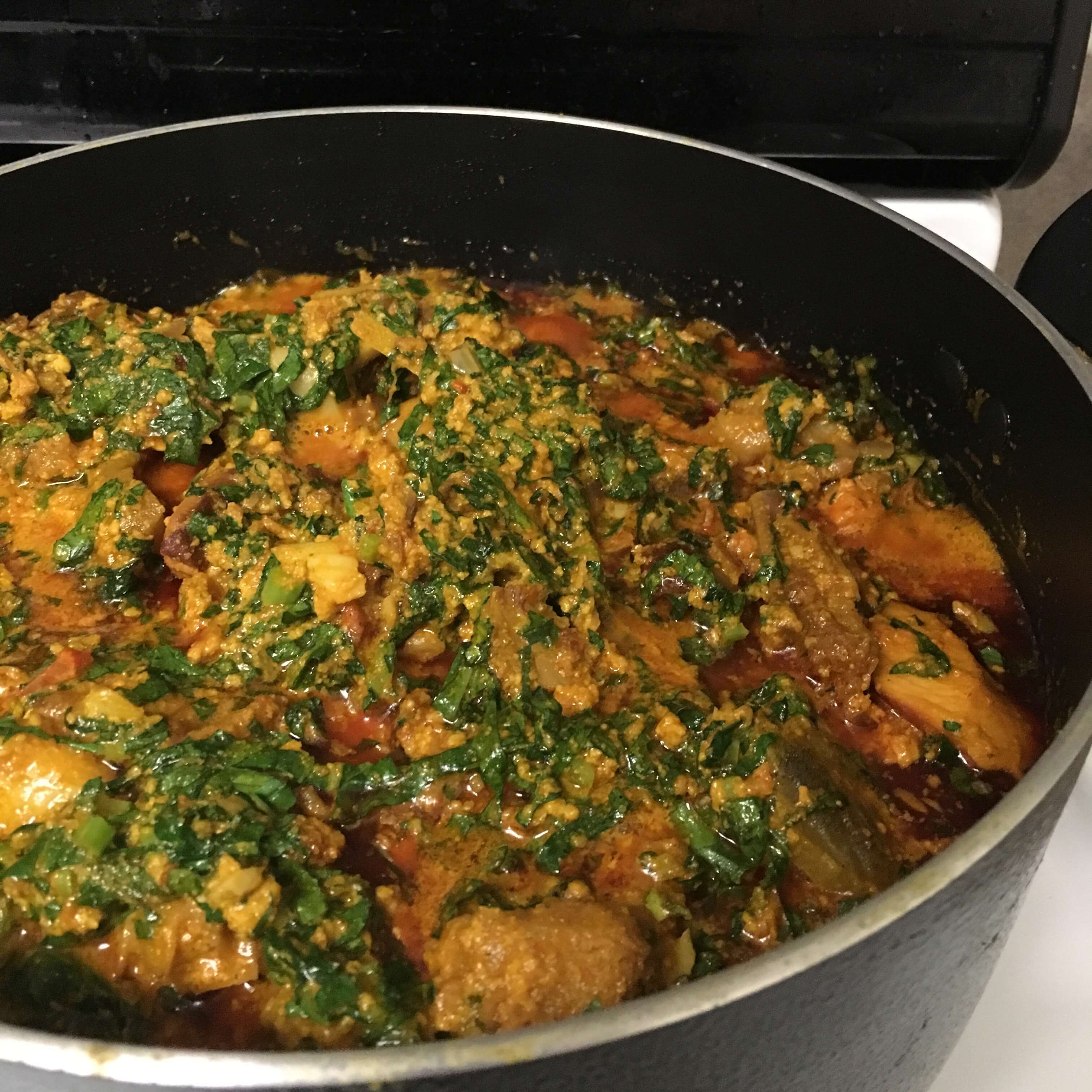 Egusi and Mustard Greens - Adun