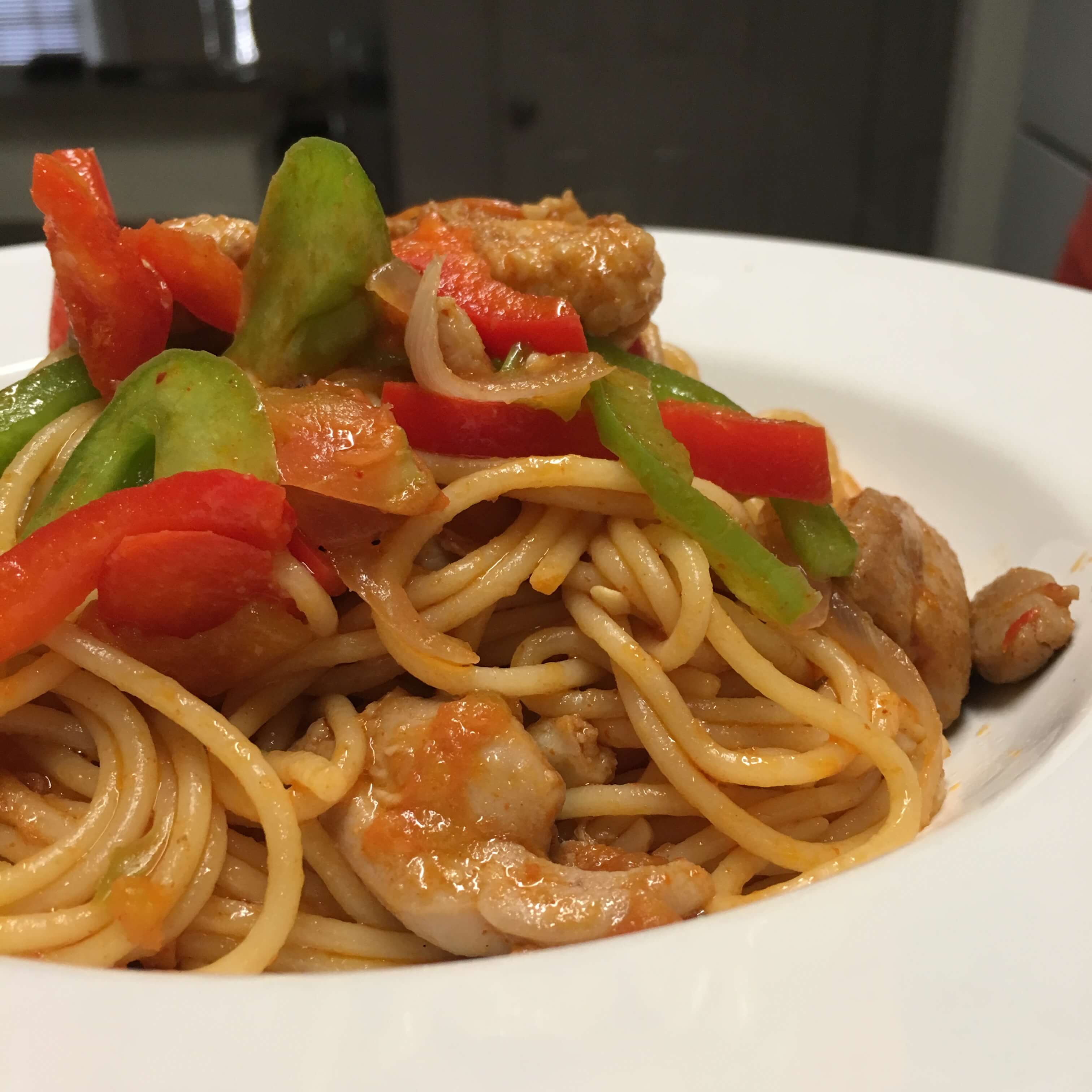 Pasta Served In a Plate - Adun