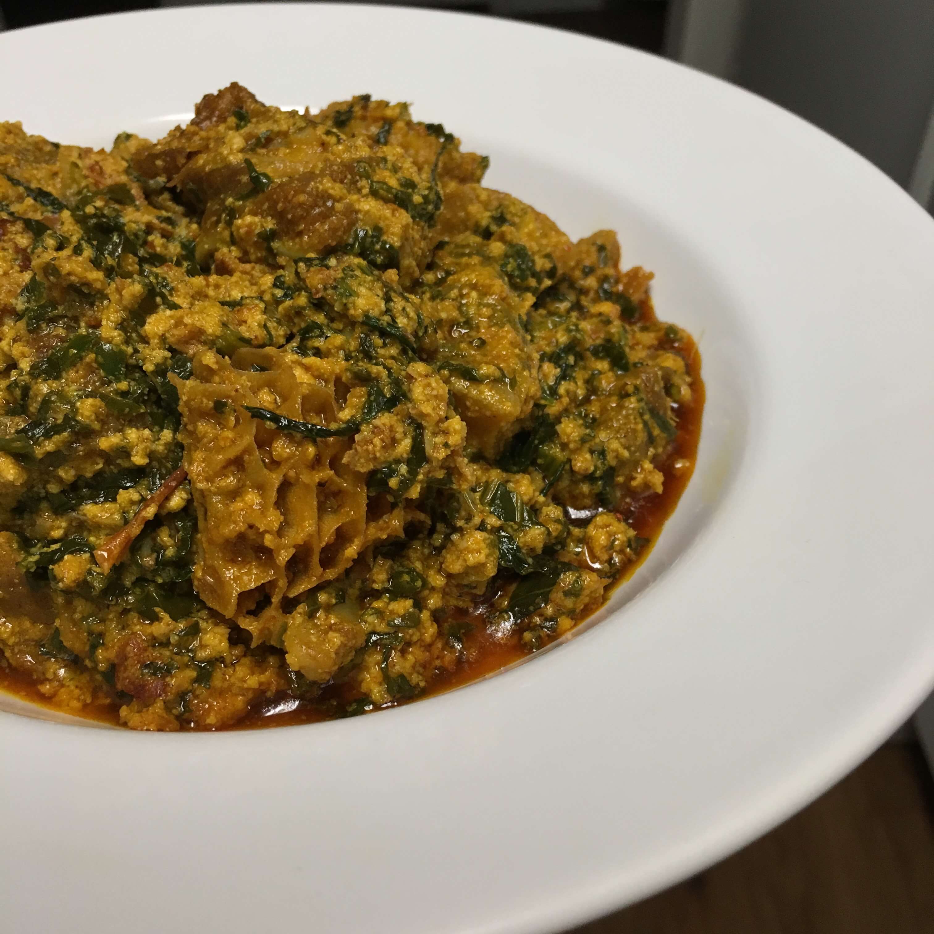 Plated Egusi - Adun