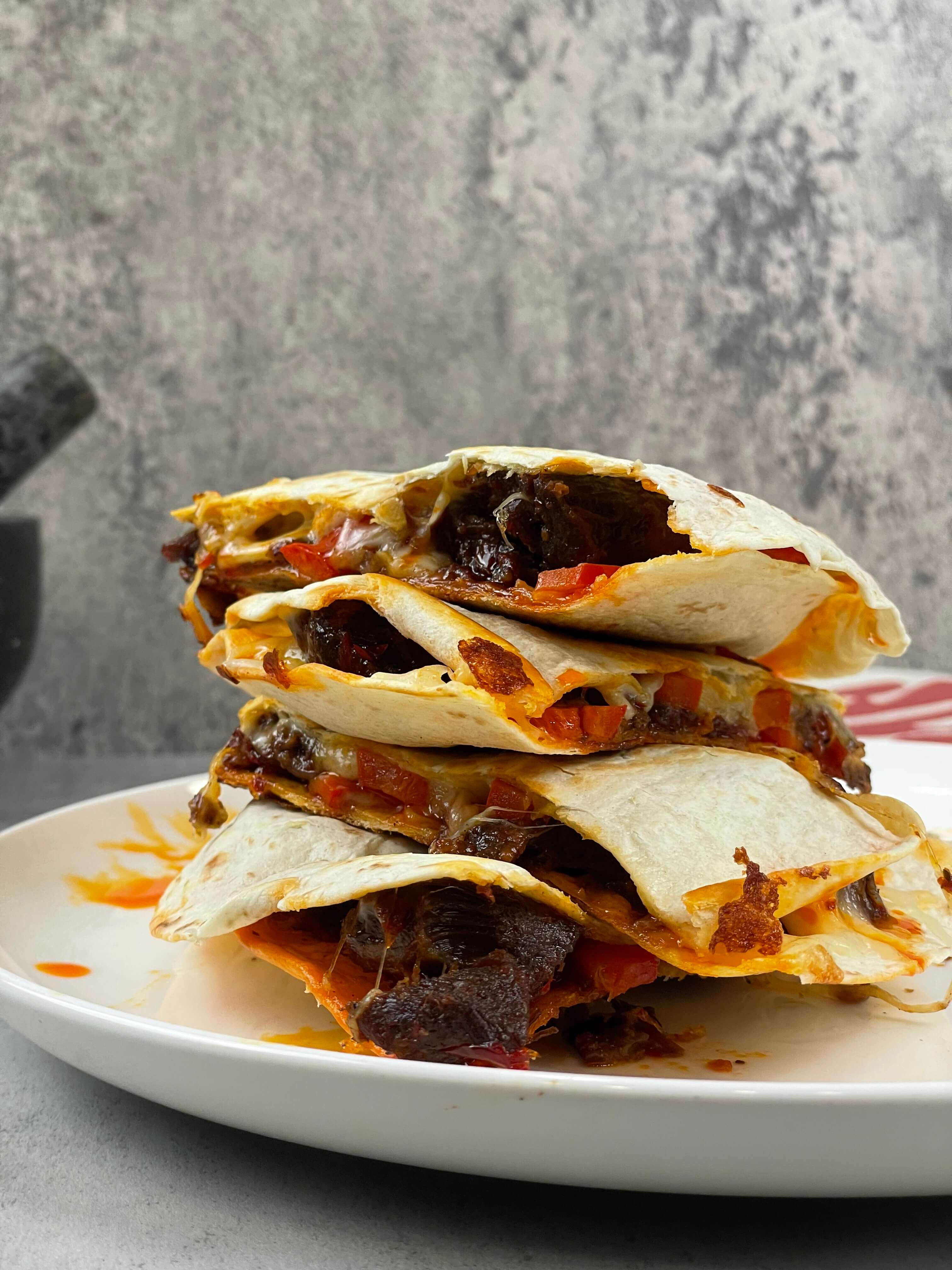 Stewed Beef Quesadilla