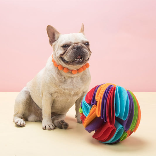 FABRIC SNUFFLE BALL PET TREAT PUZZLE TOY : Petface by LeisureGrow