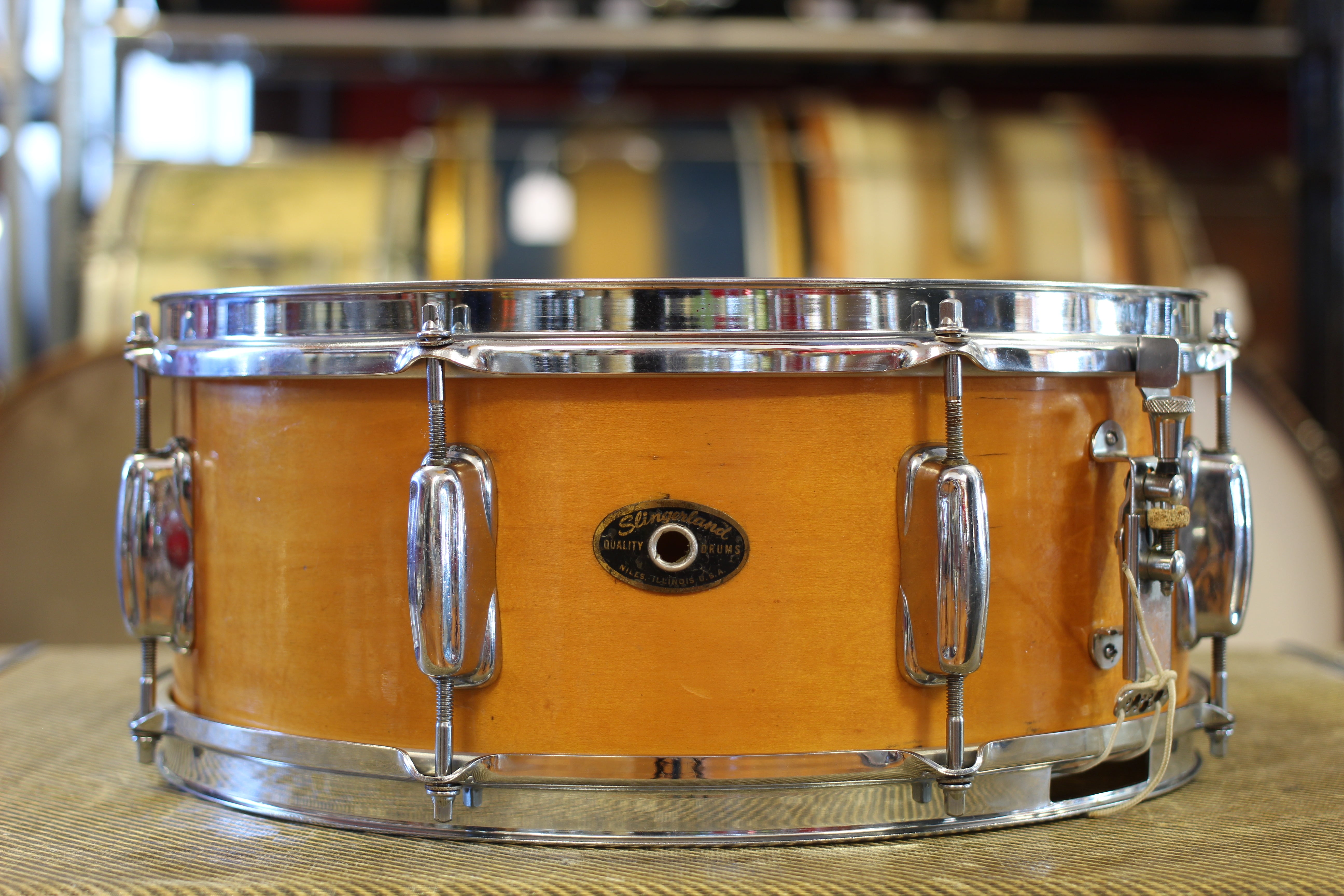 CANOPUS The Maple 6x10 Snare Drum Merlot Spkl - ドラム