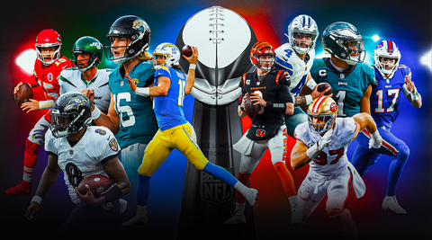 2023 NFL Kickoff poster with NFL stars on it