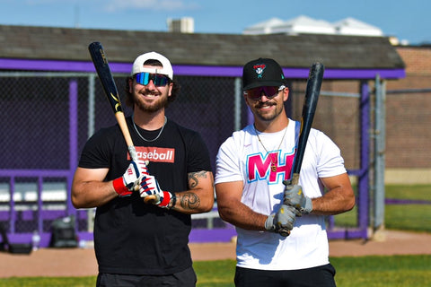 baseball players wearing Torege baseball sunglasses