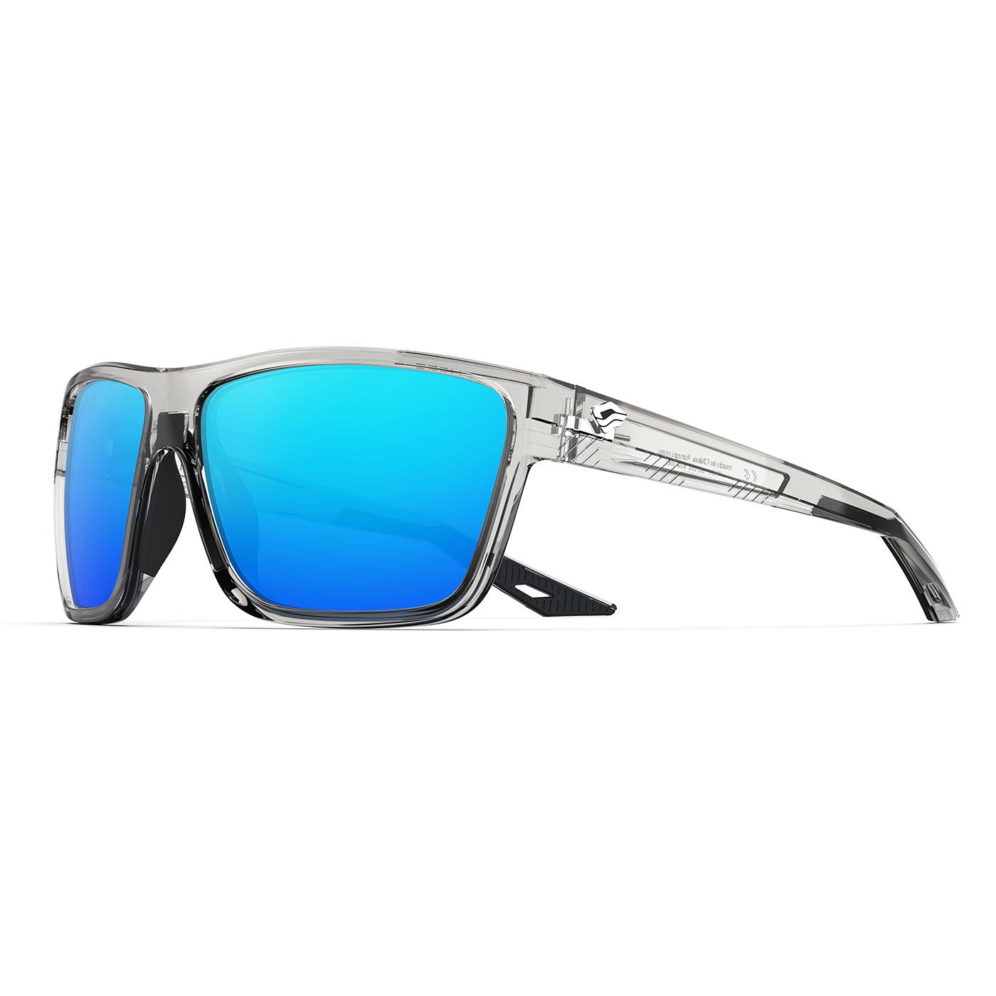 Blue Ridge Polarized Aviator Sunglasses - Lifetime Warranty - Men & Women  Sports Glasses for Fishing, Boating, Beach, Golf, & Driving - Black Frame & Blue  Lenses
