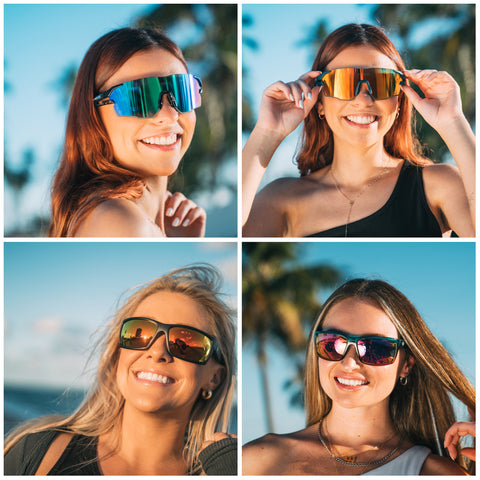 three women wearing glasses of Iceman and Talos series