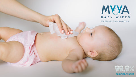 Myya Baby Wipes for Sensitive Skin and Daily Use