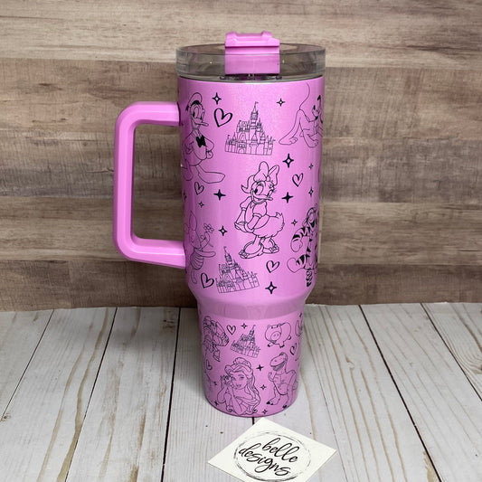 40oz SUBLIMATION READY Tumblers, Removable Handle, Lid + Straw Include –  WoodenBlissICT