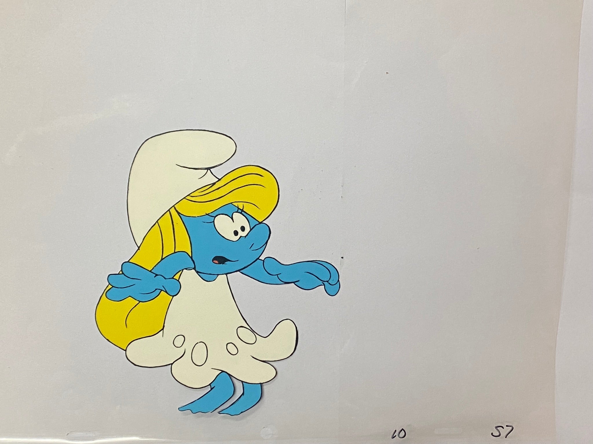 The Smurfs Original Animation Cel Of Smurfette Gallery Animation 