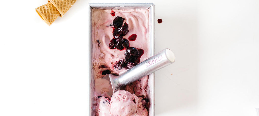 Cherry Goat Cheese Ice Cream