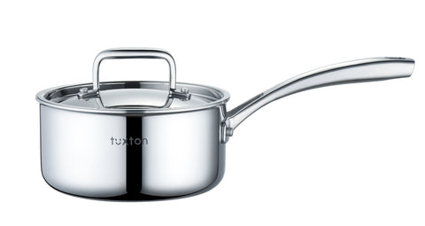 316 Series - 15.75” 5ply Surgical Stainless Steel Flat-Bottomed Wok wi –  Tuxton Home