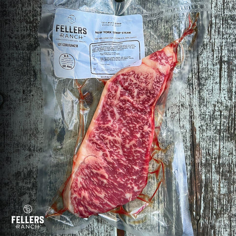 Wagyu New York Strip | Fellers Ranch Minnesota's Finest Wagyu Beef