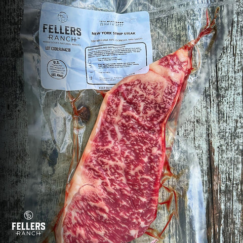 Wagyu New York Strip from Fellers Ranch