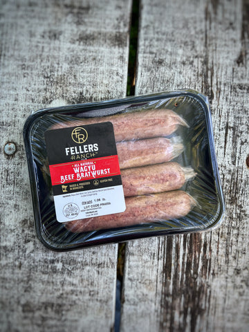 Fellers Ranch Wagyu Beef Bratwursts Available for sale online