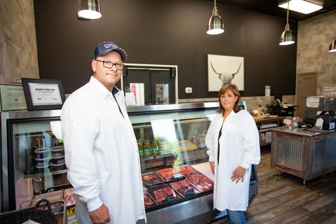 Conger Meat Market Owners, Jeremy and Darcy Johnson