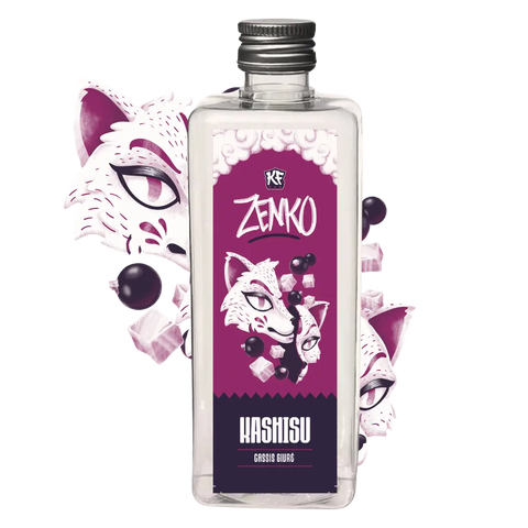 KASHISU_GOÛT_CASSIS_GLACé_KF_BARRE_E-LIQUIDE_500_ML_DE_LA_GAMME_ZENKO_AVEC_FRUITS